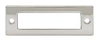 Top Knobs Lynwood 3" (76mm) Center-to-Center Hollin Pull Backplate (Polished Nickel)