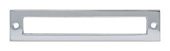 Top Knobs Lynwood 5-1/16" (129mm) Center-to-Center Hollin Pull Backplate (Polished Chrome)
