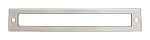 Top Knobs Lynwood 6-5/16" (160mm) Center-to-Center Hollin Pull Backplate (Brushed Satin Nickel)