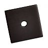 Top Knobs Sanctuary 1" (25mm) Square Backplate (Flat Black)