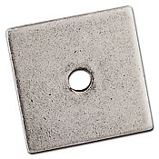 Top Knobs Sanctuary 1-1/4" (32mm) Square Backplate (Antique Pewter)