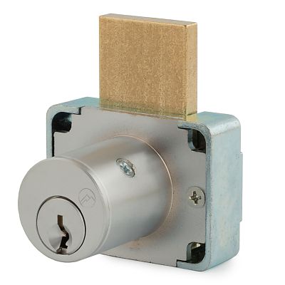 Olympus N-Series 1-3/8" Small Pin Deadbolt Drawer Lock with Keyed Options