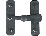 Acorn Rough Iron Cabinet Latch (Black)