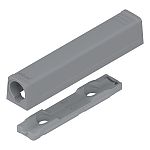BLUM TIP-ON Inline Adapter Plate for Large Door Units, Screw-On (Gray)