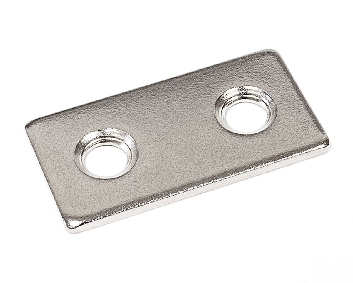 Sugatsune MC-159-PLATE - Counterplate - EACH (Nickel) | Hardware Hut