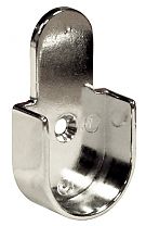 Epco Doweled Metal Open Flange Closet Rod Support - Accepts a 1-1/16" Rod - EACH (Polished Chrome)