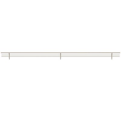 CLOSEOUT SPECIAL! - Sidelines by Rev-A-Shelf 35" (889mm) Shoe Rail (Satin Nickel) - EACH