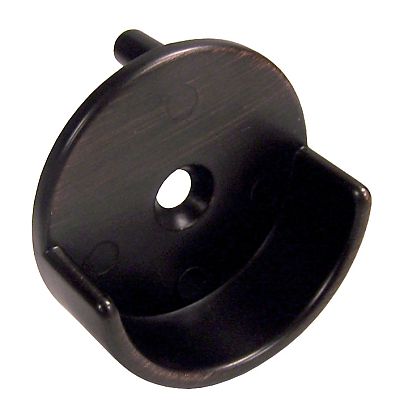US Futaba Doweled Round Open Flange Closet Rod Support  - For 1-5/16" Rod - EACH (Oil Rubbed Bronze)