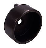 US Futaba Doweled Round Closed Flange Closet Rod Support  - For 1-5/16" Rod - EACH (Oil Rubbed Bronze)