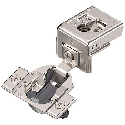 Blum 110&deg; COMPACT CLIP 31C Face Frame Hinge (1-1/4" Overlay, Doweled/Press-In, Soft-Close)