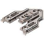 Blum CLIP 0mm Face Frame Cam Adjustable Mounting Plate (Screw-on, Center Mount, Steel/Die-Cast)