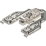 Blum CLIP 3mm Face Frame Cam Adjustable Mounting Plate (Screw-on, Center Mount, Steel/Die-Cast)