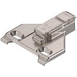 Blum CLIP 3mm Face Frame Mounting Plate (Screw-on, Center Mount, Die-Cast)