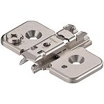 Blum CLIP 0mm Cam Adjustable Wing Mounting Plate (Screw-on, Steel)