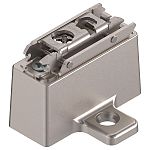 Blum CLIP 16mm Cam Adjustable Wing Mounting Plate (for 1" Recess, Wood/System Screw, Steel)