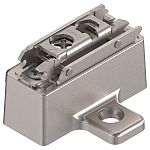 Blum CLIP 19mm Cam Adjustable Wing Mounting Plate (for 3/4" Recess, Wood/System Screw, Steel)