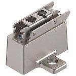 Blum CLIP 29mm Cam Adjustable Wing Mounting Plate (for 1-1/8" Recess, Wood/System Screw, Steel)