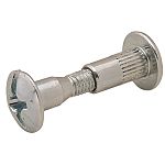 Hafele 37mm-44mm 2-Piece M6 Connecting Screw  - EACH (Galvanized Steel, Phillips/Slotted Head)