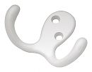 Hickory Hardware Double Utility Coat Hook - EACH (White)
