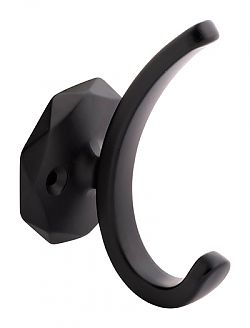 Hickory Hardware Karat Hook - EACH (Matte Black)