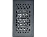 Acorn Cast Iron Air Register - 12x6in. (Black)