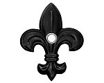 Waterwood Solid Brass  Medium Fleur De Lis Doorbell Button