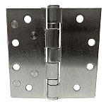 PBB Stainless Steel Ball Bearing 4-1/2" x 4-1/2" Shim Door Hinge - Square Corner - EACH (Satin Stainless)