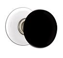 Emtek Ebony Porcelain Door Knobset and Rosette