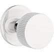 Emtek Select Conical Straight Knurled Door Knobset w/Disk Rosette