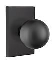 Emtek Modern Orb Door Knobset w/Modern Rectangle Rosette