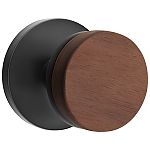Emtek Select Conical Dark Walnut Door Knobset w/Disk Rosette