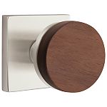 Emtek Select Conical Dark Walnut Door Knobset w/Square Rosette