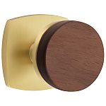 Emtek Select Conical Dark Walnut Door Knobset w/Urban Modern Rosette