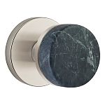 Emtek Select Conical Green Marble Door Knobset w/Disk Rosette