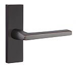 Emtek Modern Helios Door Leverset with 1.5"x5" Stretto Narrow Trim