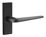Emtek Modern Athena Door Leverset with 1.5"x5" Stretto Narrow Trim