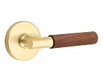 Emtek Select T-Bar Dark Walnut Door Leverset w/Disk Rosette
