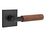 Emtek Select T-Bar Dark Walnut Door Leverset w/Square Rosette