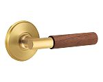 Emtek Select T-Bar Dark Walnut Door Leverset w/Watford Rosette