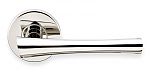 Unison INOX Champagne Door Leverset w/Round Rosette