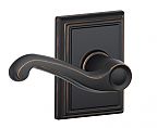 Schlage Flair Door Lever Set with Addison Trim