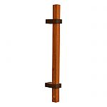 First Impressions Boise-2 Door Pull  (1" Solid Square Wood Grip)