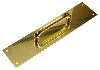 Hager Pull Plate - 3-1/2" (89mm) x 15" (381mm) (Polished Brass)