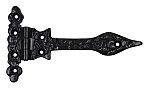 Abbey Gatepro 6" (152mm) Antique Tee Hinges - PAIR (Black)