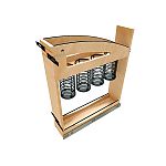 Rev-A-Shelf Craftsman Collection Solid Maple Utensil Pullout Organizer w/ Black Accents and BLUM Soft-Close Slides for 9" Base Cabinets
