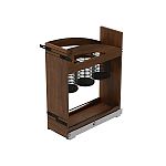 Rev-A-Shelf Craftsman Collection Solid Walnut Utensil Pullout Organizer w/ Black Accents and BLUM Soft-Close Slides for 12" Base Cabinets