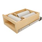 Rev-A-Shelf Natural Maple Paper Towel Drawer System w/ BLUM Soft-Close Slides for 18" Base Cabinets
