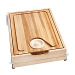 Rev-A-Shelf 15" (381mm) Wood Cutting Board Drawer System w/ Soft-Close for 18" Face Frame Cabinet