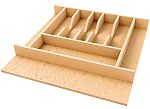Rev-A-Shelf 19-1/4" x 19-1/2" Natural Maple "Right Fit" Shallow Cutlery Drawer Insert