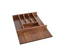 Rev-A-Shelf 2-3/8" Large Walnut Cutlery Drawer Insert